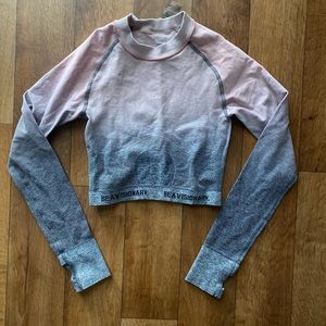 Gymshark Ombré Long Sleeve Crop Top